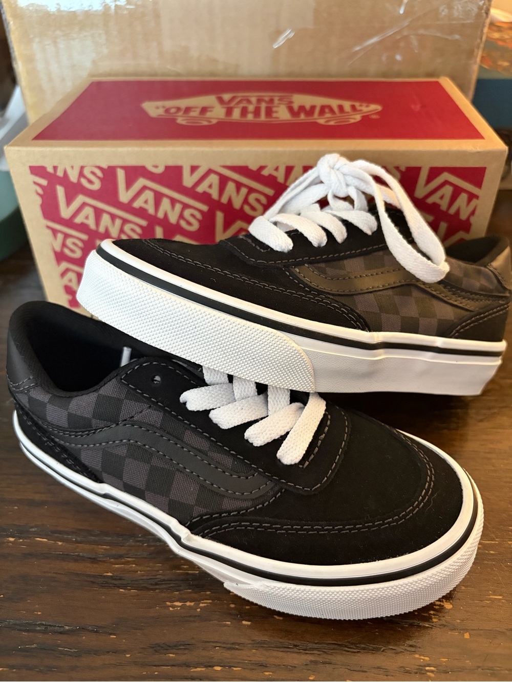 Vans Old Skool Checkerboard Sneaker - Black/White